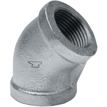 Anvil/Mueller 45-Degree Elbow, Galvanized - 1/2"