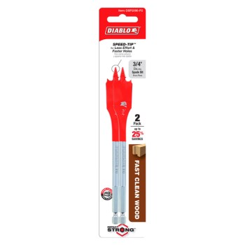 Diablo Spade Bit - 3/4" x 6", 2pk