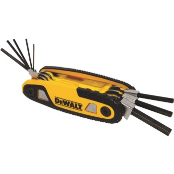 DeWalt Folding Hex Key Set - Metric (8-Piece)
