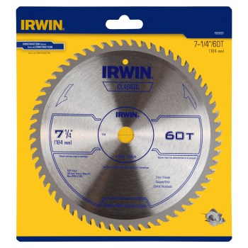 Irwin Classic Series Circular Saw Blade - 7-1/4", 60T