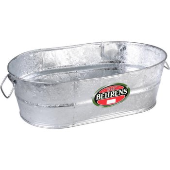 Galvanized Oval Tub ~ 2  Gallons