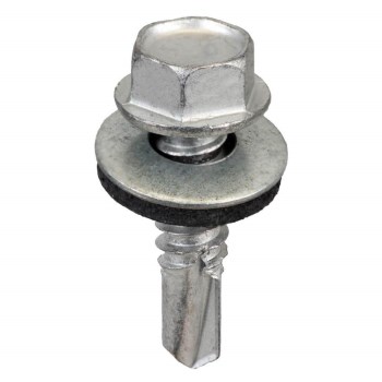 Metal-to-Metal Building Screws, Galvanized - #14 x 1"