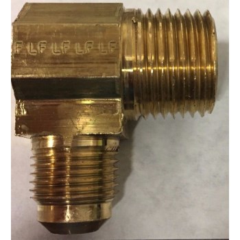 Anderson Metals Lead Free Brass Flare Male Elbow - 1/2" x 3/4"