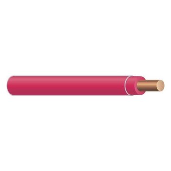 THHN Solid Building Wire, Red - 14 AWG x 500 Ft