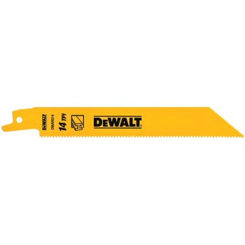 Reciprocating Saw Blade, 6", 14 TPI - 25-Pack