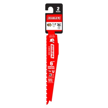 Diablo Demo Demon Reciprocating Blade - 6", 2pk
