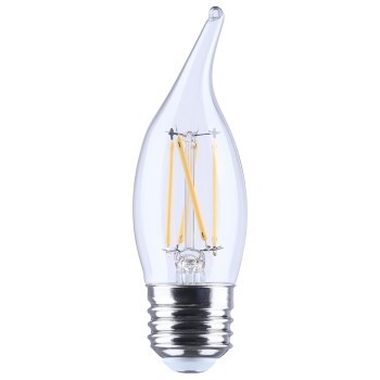 5.5W LED CA10 Bulb - Clear, 2700K