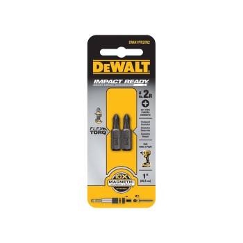 DeWalt Impact Ready #2 Reduced Phillips Insert Bit - 2pk