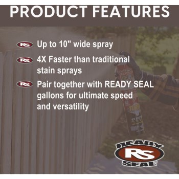 Ready Seal Wood Stain & Sealer Spray, Natural Cedar - 24 oz