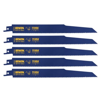 Irwin WeldTec Demolition Recip Saw Blades - 9" x 10 TPI (5pk)
