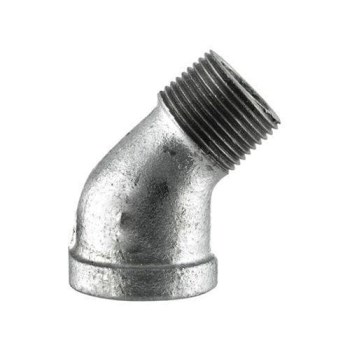 Anvil Galvanized Malleable Iron 45-Degree Street Elbow, 1-1/4"