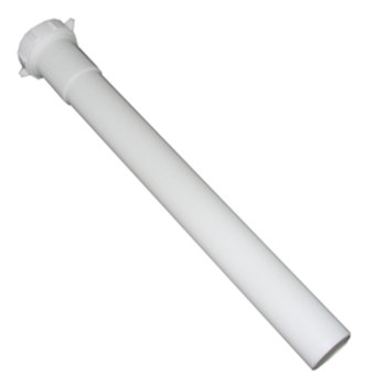 PVC Extension Tube with Nut - 1-1/4" x 12"