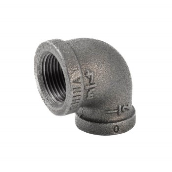Anvil/Mueller 90-Degree Reducing Elbow, Black - 3/4" x 1/2"