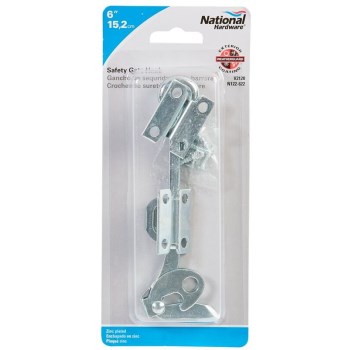 Heavy Duty Safety Gate Hook,  Zinc ~  6" 