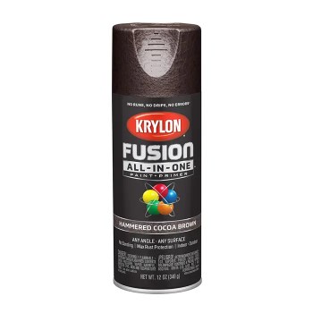 Krylon Fusion Spray Paint, Hammered Cocoa Brown - 12 oz