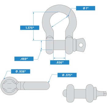 3/8 Anchor Shackle