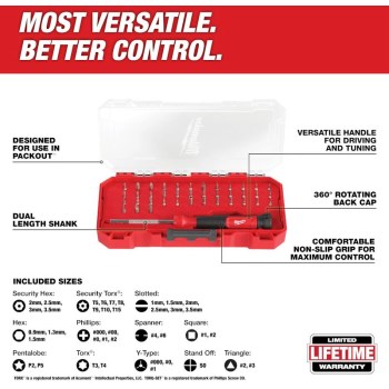 Milwaukee 39-in-1 Precision Multi-Bit Screwdriver