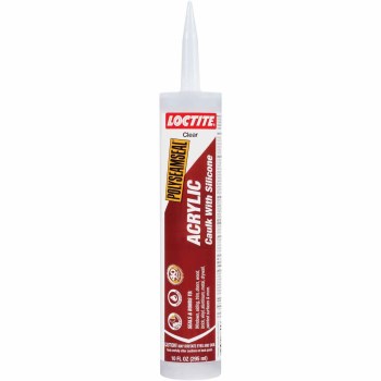 OSI Polyseamseal Acrylic Caulk with Silicone, Clear - 10 oz