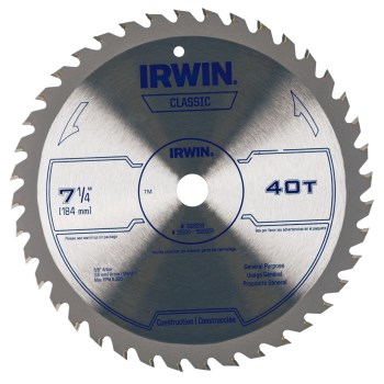 Irwin Trim and Finish Blade - 7-1/4", 40T