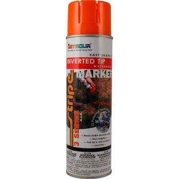 Inverted Marking Paint, Fluorescent Red-Orange - 15 oz