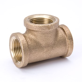Lead Free Brass Pipe Tee - 1/4"