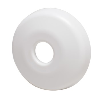 Shallow Flange   PVC   White    1/2"  
