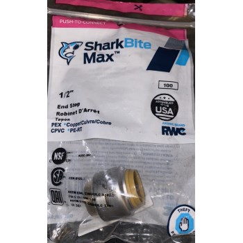 SharkBite Max Push-Fit End Stop - 1/2"