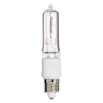 Satco T4 Halogen Bulb, E11 Mini Candelabra Base - 75W