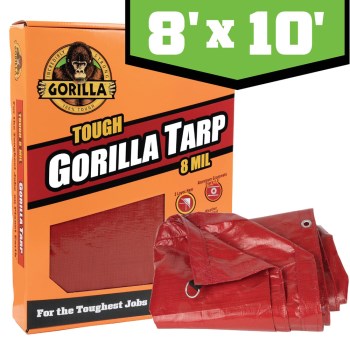 Erickson Gorilla Tough Tarp, 8 Mil - 8 x 10 Ft