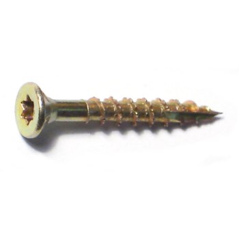 Midwest Fastener Star Drive Wood Screw, Gold - #8 x 2", 1 lb