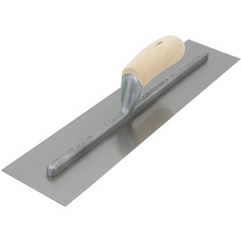 Marshalltown FT363 Finishing Trowel, Curved Wood Handle   14" x 4"