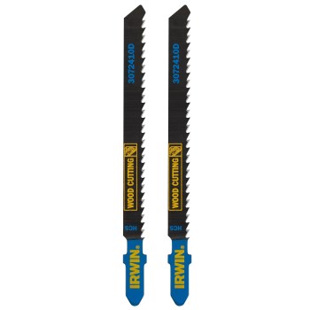 Irwin Marathon T-Shank Jigsaw Blade, 10 TPI Fleam Ground - 4" (2-Pack)