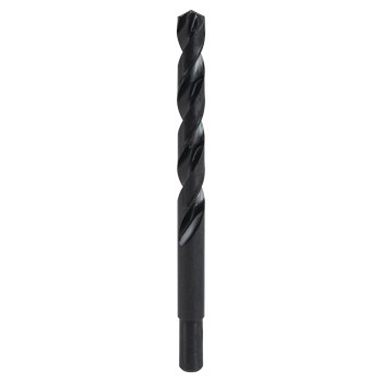 Irwin Black Oxide Drill Bit, Reduced Shank - 27/64"