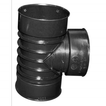 ADS Singlewall Snap Tee  Corrugated Drain   4"