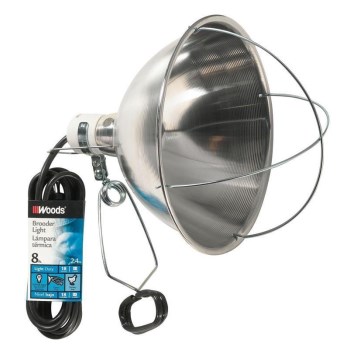 Brooder Lamp with Clamp - 8 foot cord