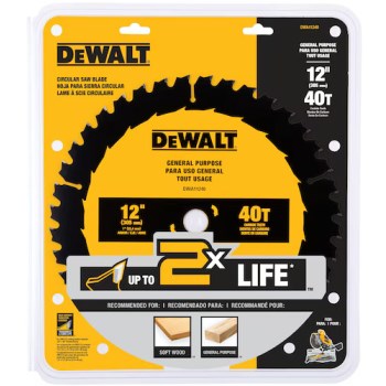 General Purpose Saw Blade, Carbide - 12", 40T