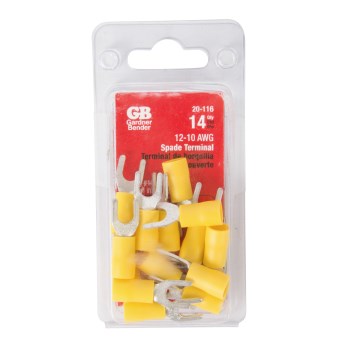 Spade Terminal, Yellow 12-10