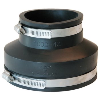 Flexible Coupling, 4 x 3 inch