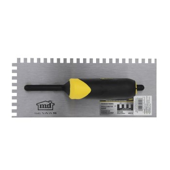 M-D Square Notch Trowel - 11" x 4-1/2", 1/4" x 3/8" Notch