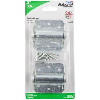 Zinc Surface Mount Spring Hinge, Visual Pack 123 3 inches 