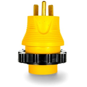 Camco PowerGrip RV Locking Adapter - 30A, TT-30P to L5-30R