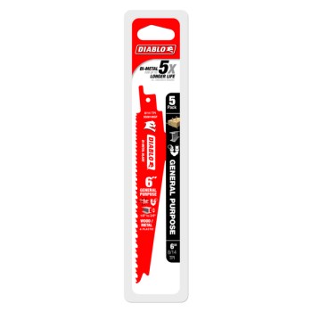 Diablo Demo Demon Reciprocating Blade - 6", 5pk