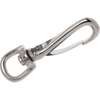 Swivel Round Eye Spring Snap - 3/8"