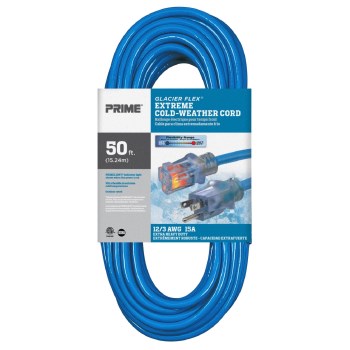 Prime Glacier Flex Cold Weather Cord - 12/3 x 50 Ft