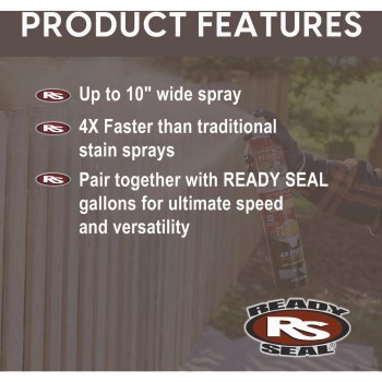 Ready Seal Wood Stain & Sealer Spray, Burnt Hickory - 24 oz