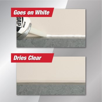 DAP Kwikseal Plus Kitchen & Bath Caulk - Clear, 5.5 oz