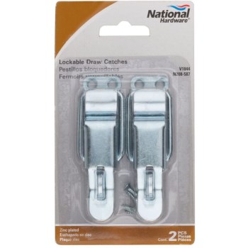 Lockable Draw Catch, Zinc Plated ~ 11/16" x 3 1/2"