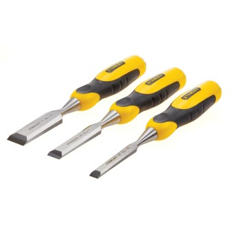Stanley 3-Piece Bi-Material Wood Chisel Set
