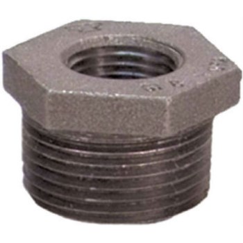 Hex Bushing, Black Steel - 1/4" x 1/8"