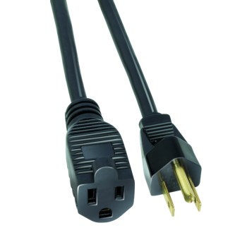 Coleman Cable Black Outdoor Extension Cord - 16/3